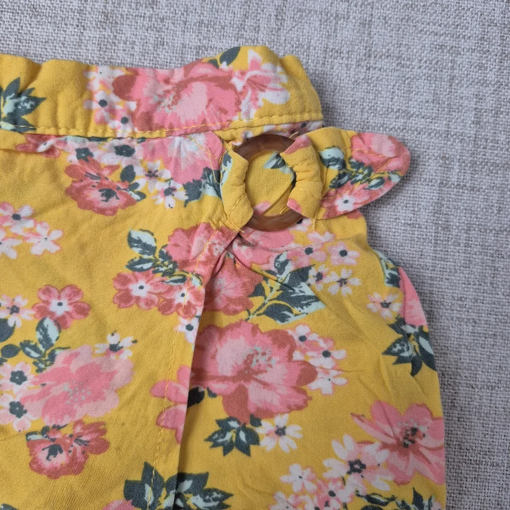 Little Lass Floral 2-Piece Skort Set Yellow Pink 24M Spring Summer Outfit - Picture 9 of 12